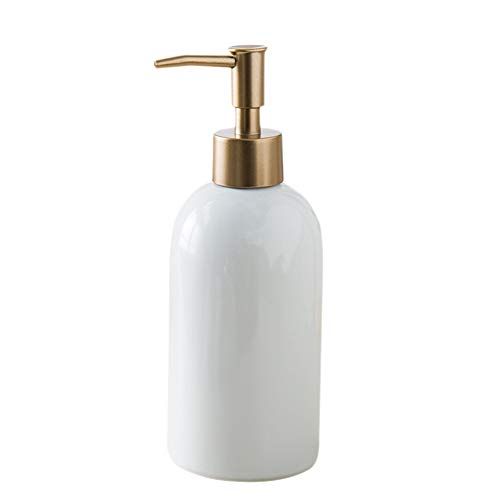 Fivtyily Simple Style Soap Dispenser Refillable Ceramic Lotion Bottle for Liquid Organic Soap Han... | Amazon (US)