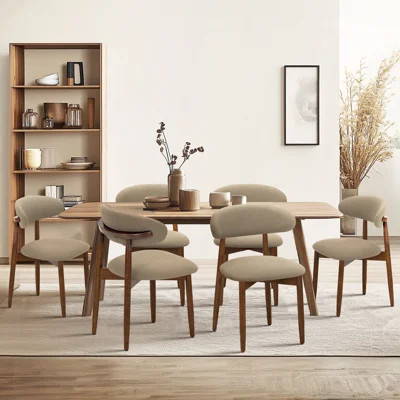 Upholstered Solid Wood Side Chair Dining Chairs | Wayfair North America