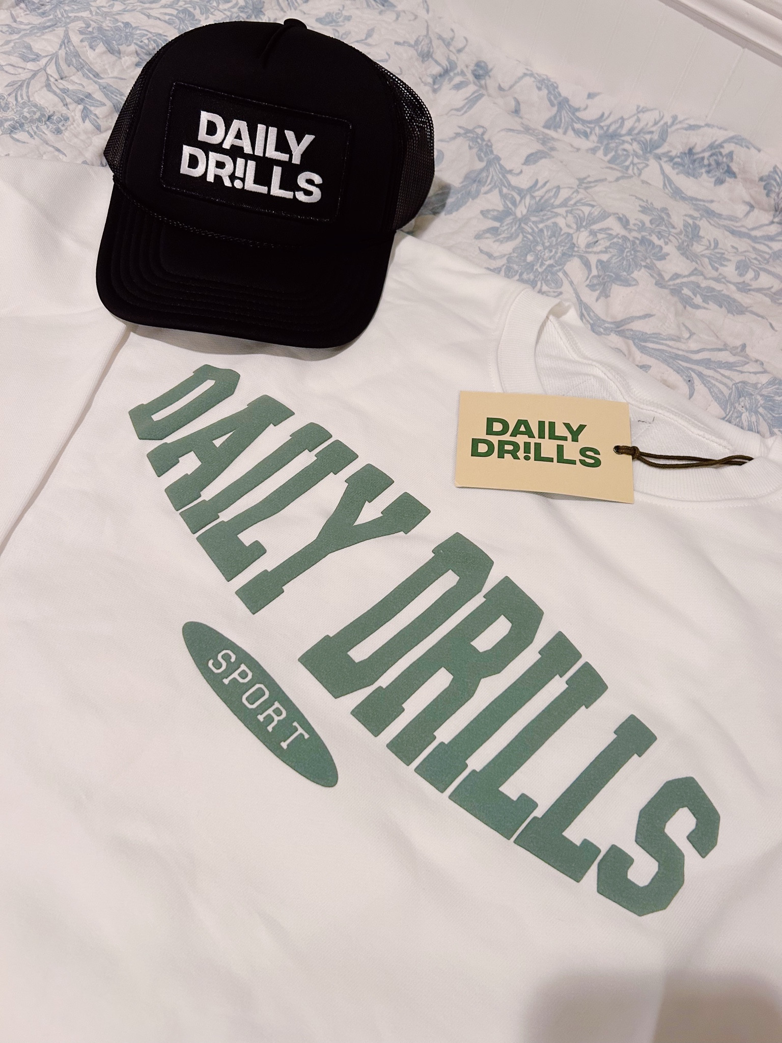 Daily Drills Oversized Sport Crew & Trucker Hat!!! 