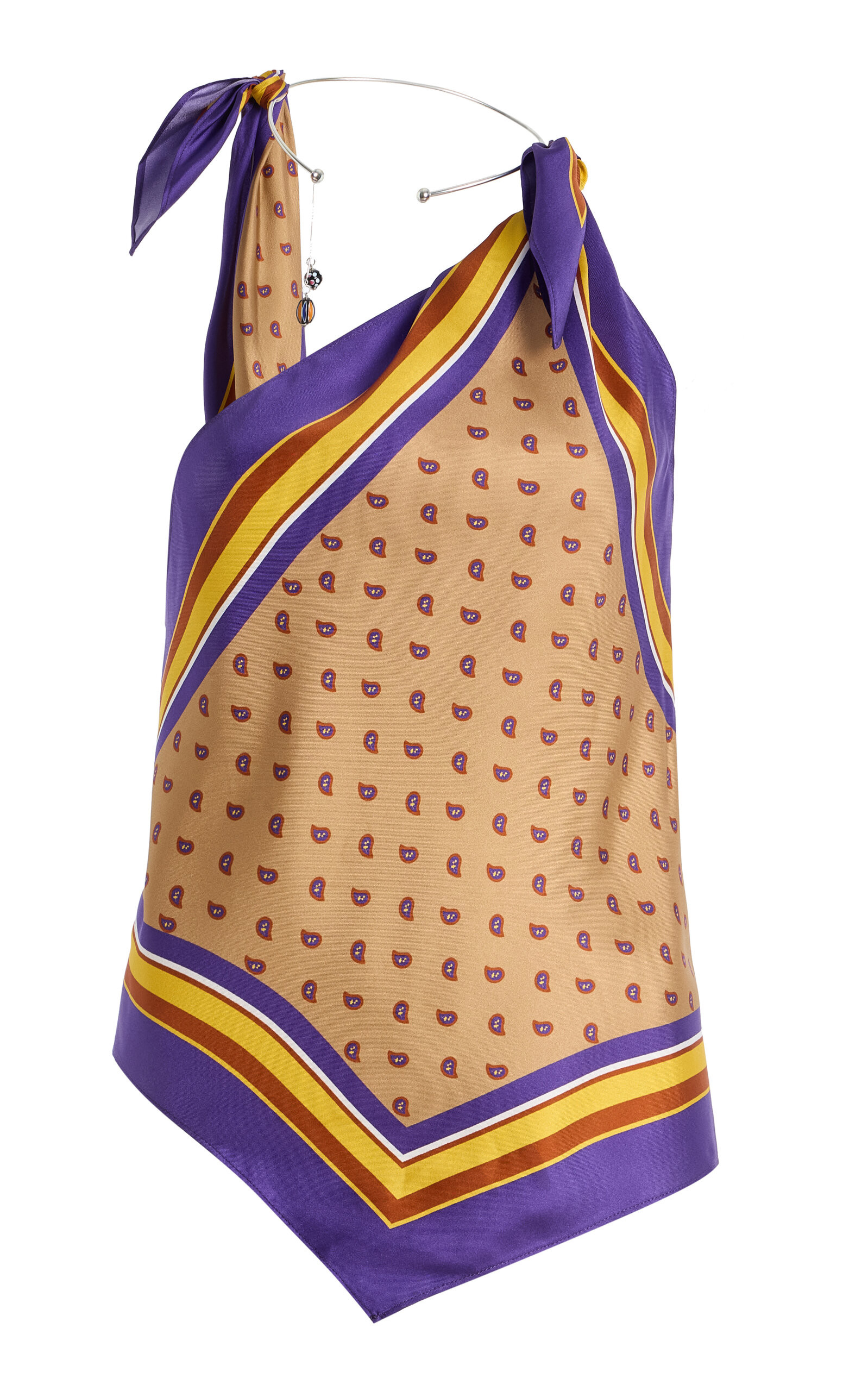 Exclusive La Isla Bandana-Print Silk-Twill Scarf Tie Top | Moda Operandi (Global)