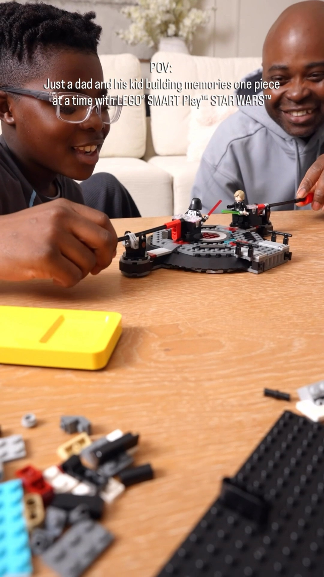 #ad One set with two fans building memories is the magic of LEGO® sets. 
The new LEGO® SMART Play™ STAR WARS™ set has the built-in technology with motion sensors, lights, and sounds that makes the build and play even more fun and exciting. At this point I don’t know if it’s Leo or Nico who is more excited?! 🤭😅 Grab yours @Target!
#TargetPartner #LEGOSMARTPlay #LEGOPartner @LEGO 

#LTKdayinmylife #LTKmomlife #LTKKids