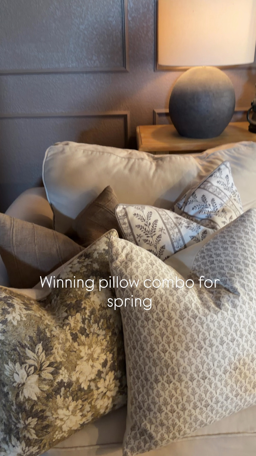 Spring pillow styling inspiration- neutral pillows, throw pillow covers 

#LTKHome #LTKSeasonal