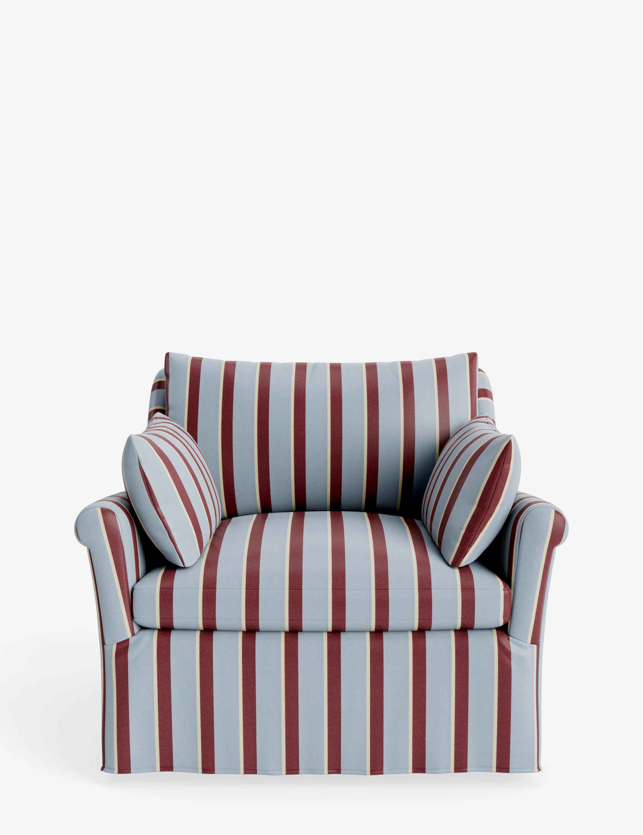 Portola Rolled Arm Slipcover Chair | Lulu and Georgia 