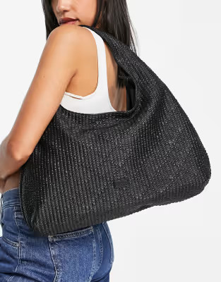 NA-KD structured shoulder bag in black | ASOS (Global)