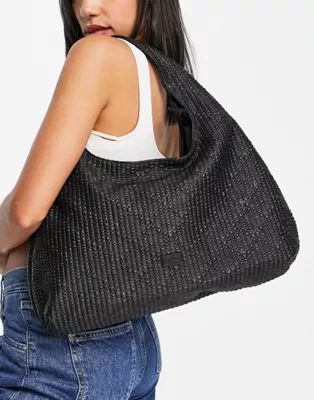 NA-KD structured shoulder bag in black | ASOS (Global)