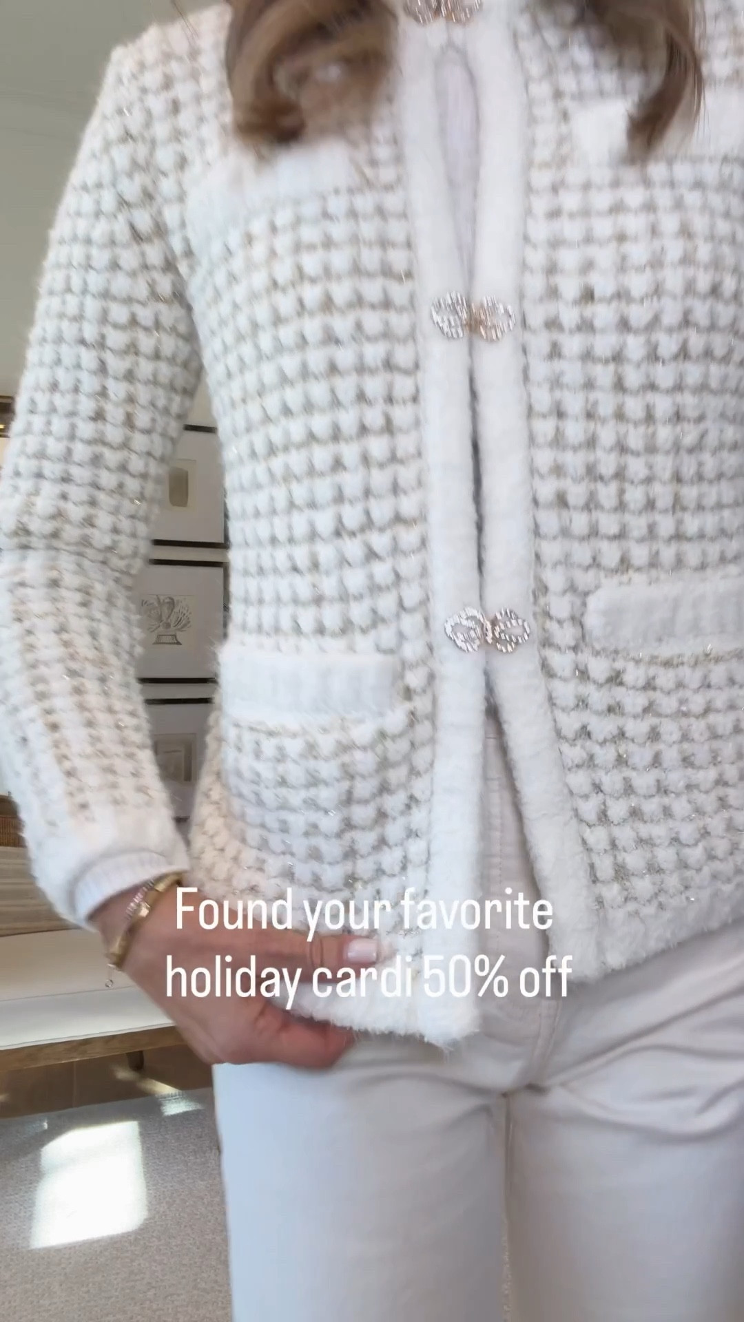 -This cardigan is gorgeous wearing XS with details that make it look so much more expensive (currently 50% off) 
-Jean’s are a great straight leg, TTS I’m 5’6”, several colors and lengths I believe. 
-Heels are very comfortable and the perfect neutral. 
-bag is a classic favorite 
-Turtleneck is ribbed and soft. Sz Small TTS 