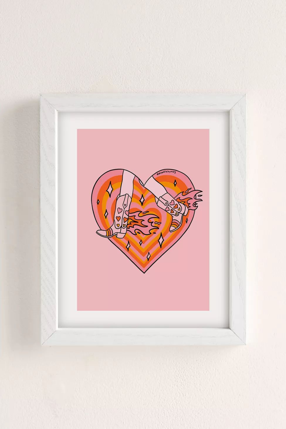 Doodle By Meg Running Cowgirl Art Print | Urban Outfitters (US and RoW)