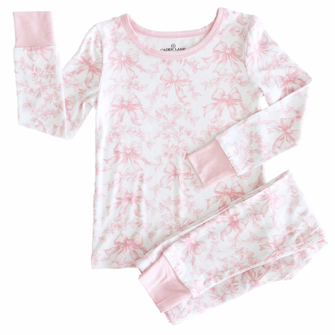 Fancy Frills Two Piece Pajama Set | Caden Lane