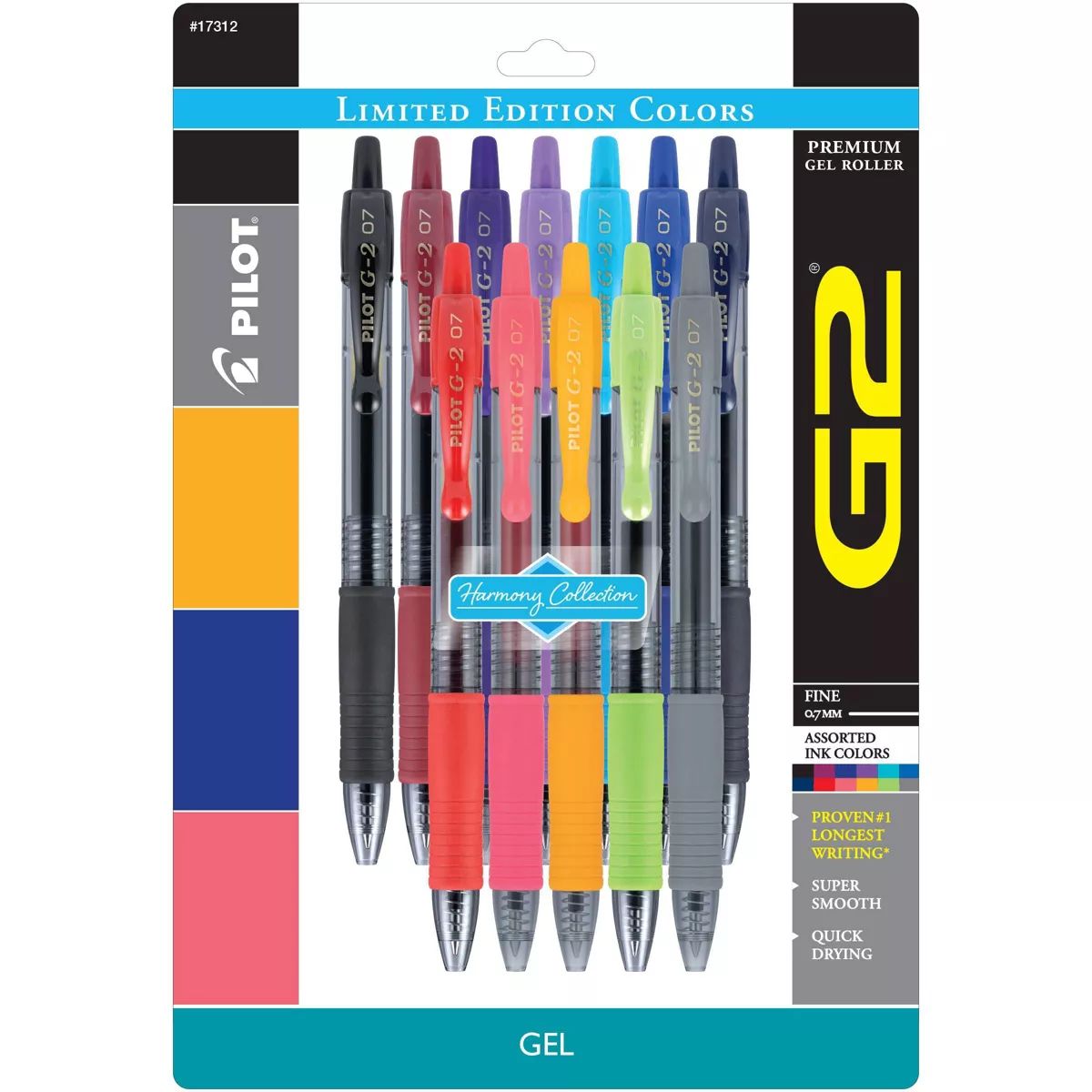 Pilot 12pk G2 Limited Edition Harmony Collection Gel Pens Fine Point 0.7mm Assorted Inks | Target