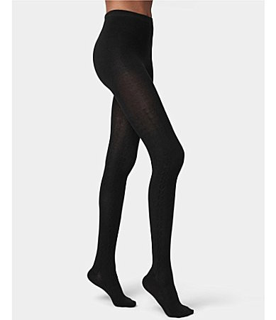 HUE Cable Sweater Tights - S/M | Dillard's
