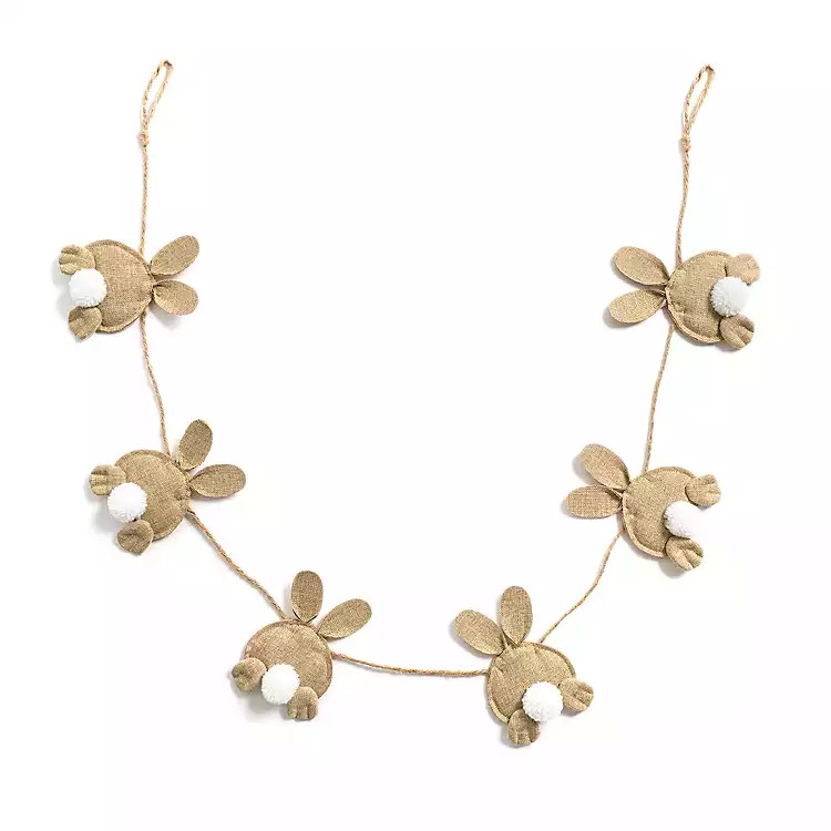 Easter Bunnies Burlap Banner | Kirkland's Home