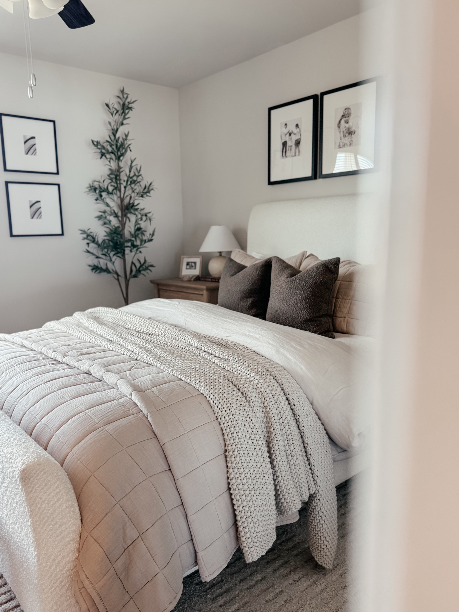 Our bedroom has slowly become one of my favorite spaces in our home 🤍 I love how adding cozy textures, warm wood tones, and simple layers can make a room feel so inviting and lived in.

🏷️ Amazon Home, Amazon Finds, Bedroom Decor, Neutral Bedroom, Cozy Bedroom, Bedroom Inspiration, Bed Styling, Bedding Ideas, Layered Bedding, Neutral Home Decor, Cozy Home, Home Decor Ideas, Modern Farmhouse, Organic Modern, Bedroom Refresh, White Bedding, Textured Bedding, Home Styling, Interior Design, Cozy Living, Bedroom Aesthetic, Amazon Home Decor, Minimal Home Decor, Warm Neutral Decor ✨

#LTKHome #LTKSaleAlert #LTKxWalmart