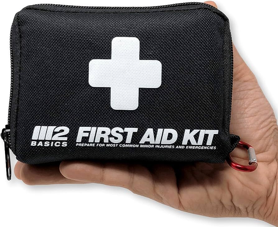 Compact 150 Piece First Aid Kit w/Carabiner, Emergency Blanket | Medical Survival Bag | Full of S... | Amazon (US)