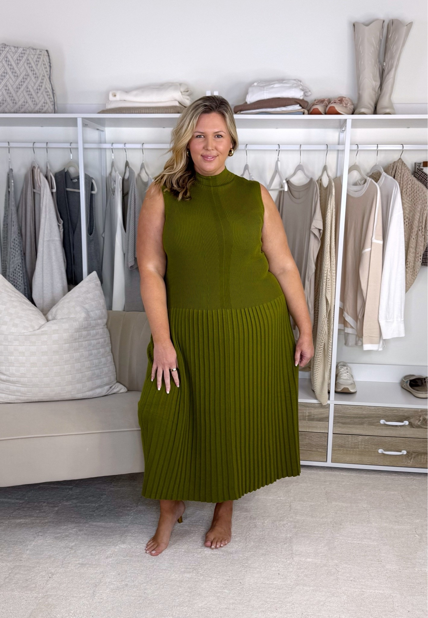 NYM Walmart haul! First dress is a 2X but runs generous. The first jeans are a 20 and don’t fit and the second pair are a 18 and don’t fit. The green dress is a 2X. The denim dress is a 2X and runs generous. Skirt is a 2X and white button up is a 2X. Striped sweater is an XL and is fitted. Green jacket is a 2X and runs generous. The green sweater is a 2X. Red blouse is a 2X. Plus size, outfit inspo, fall fashion, apron belly

#LTKPlusSize #LTKMidsize #LTKSeasonal