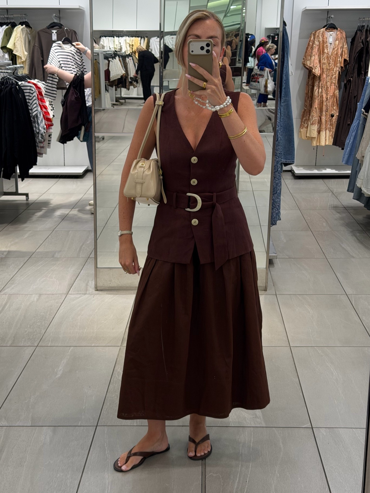 Linen waist coat dress from Monsoon! 🤎 

Summer dress, brown dress, chocolate brown dress, cream bag

#LTKuk #LTKsummer #LTKdresses