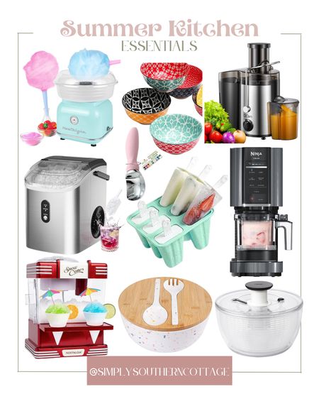 Summer kitchen, kitchen essentials, kitchen tools, kitchen gadgets, ninja, nostalgia, ice cream, snow cones, cotton candy 

#LTKFindsUnder100 #LTKHome #LTKSeasonal