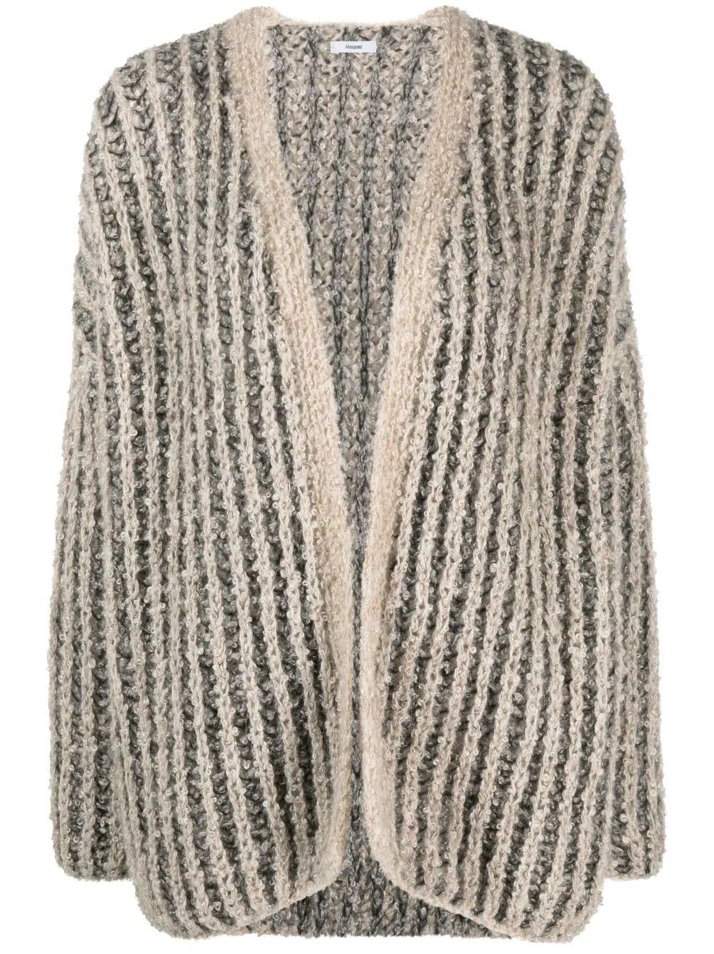Maiami Boucle Brioche stripe-pattern Cardigan - Farfetch | Farfetch Global