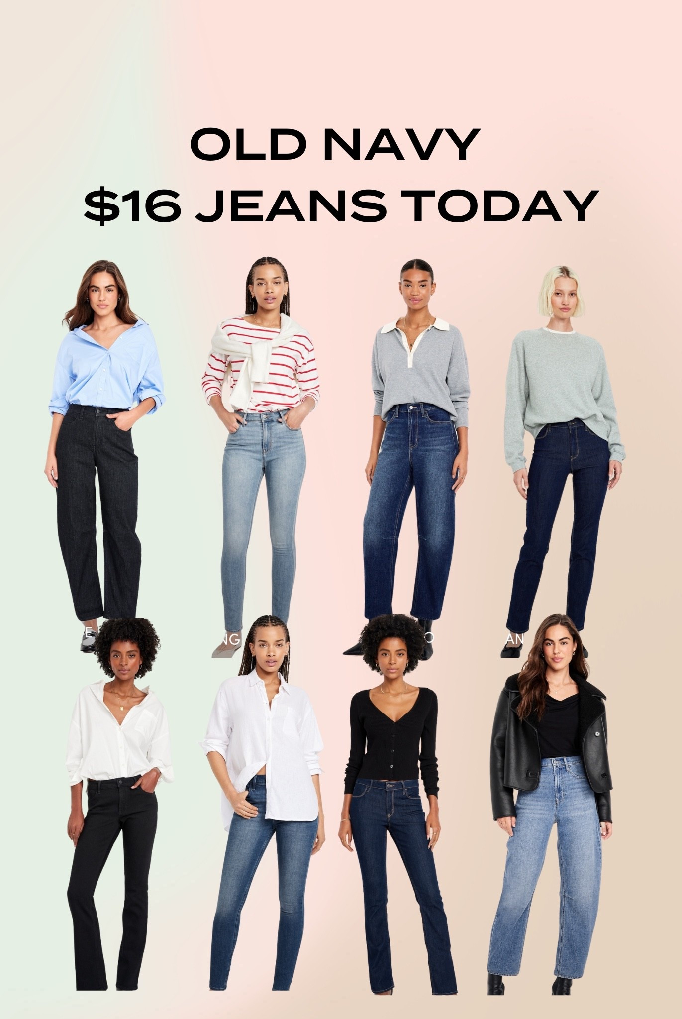 Old Navy $16 jeans TODAY!

#LTKSeasonal #LTKFindsUnder50 #LTKSaleAlert