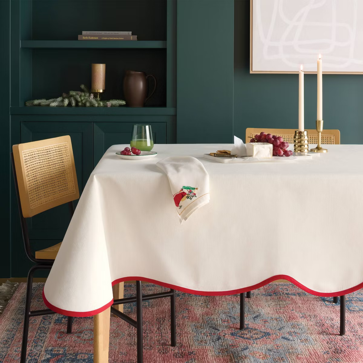 Red Scallop Tablecloth - Threshold™ | Target
