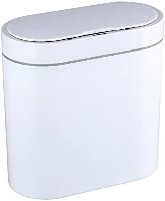 ELPHECO Bathroom Trash Can, 2.5 Gallon Waterproof Motion Sensor Small Bathroom Trash Can with Lid... | Amazon (US)