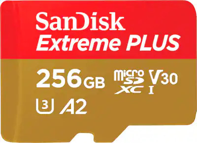 SanDisk - Extreme PLUS 256GB microSDXC UHS-I Memory Card | Best Buy U.S.