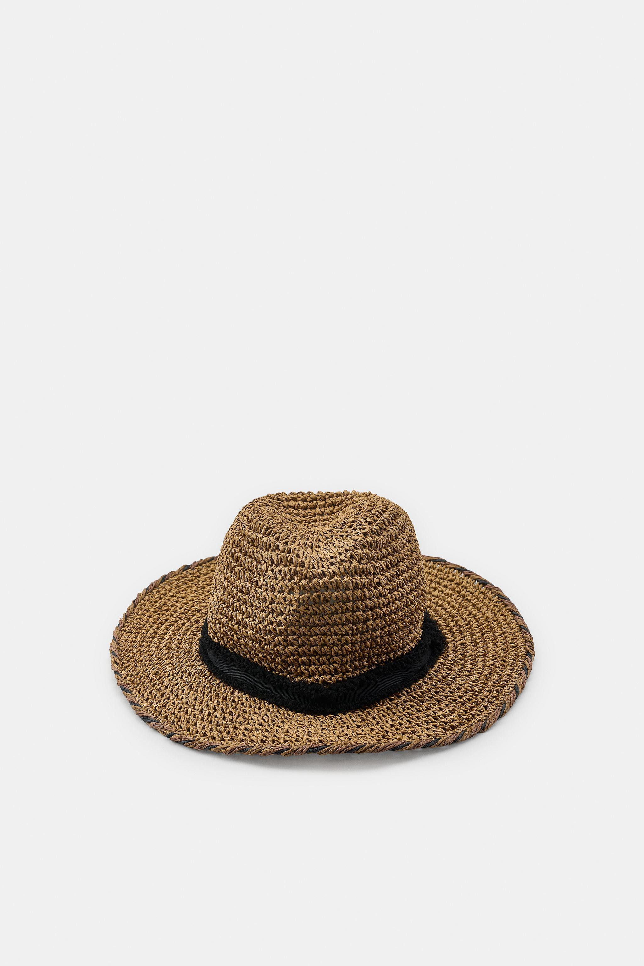 HAT WITH CONTRAST TWISTED BRIM | Zara UK