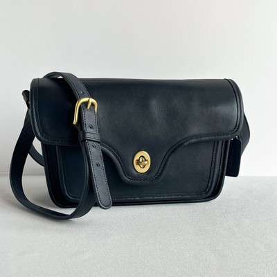 Vintage Coach Kent Bag 9916 Black Shoulder Bag Glovetanned Leather | eBay US