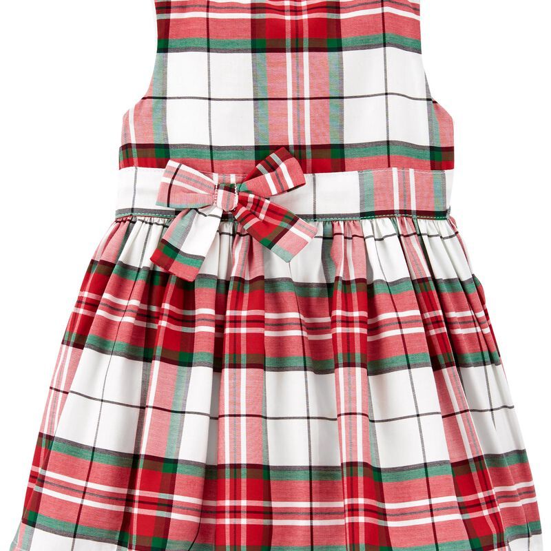 Plaid Sateen Holiday Dress | Carter's