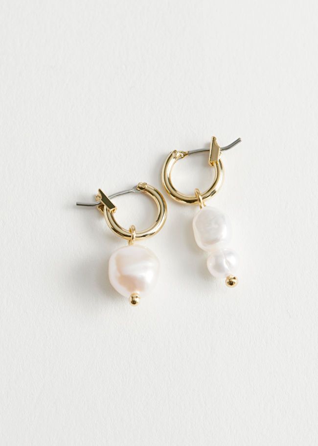 Pearl Pendant Drop Earrings | & Other Stories US