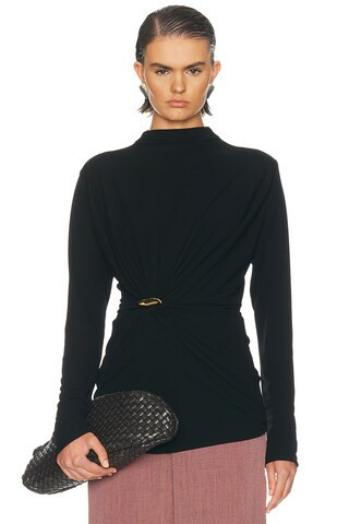 Bottega Veneta Long Sleeve Top in Black | FWRD 