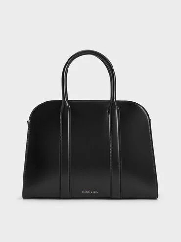 Noir Axel Bowling Bag | CHARLES & KEITH UK | Charles & Keith UK