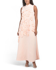 Sleeveless Mock Neck 3d Floral Dress | Clothing | Marshalls | Marshalls