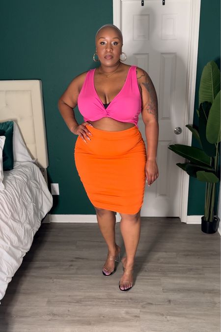 Pink & Orange plus size dress summer dress

#LTKPlusSize #LTKBeauty #LTKStyleTip