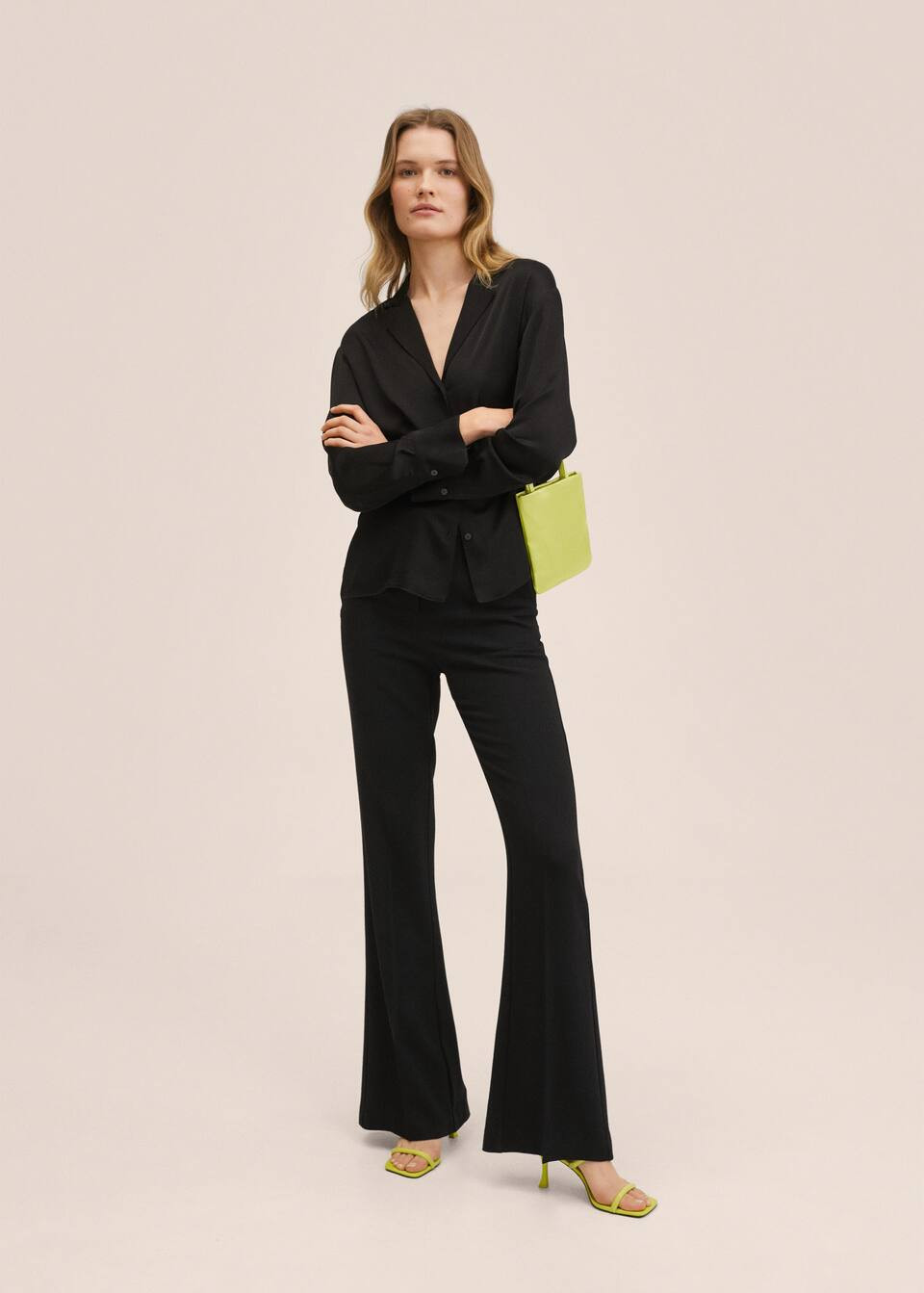 Buttons satin blouse | MANGO (US)