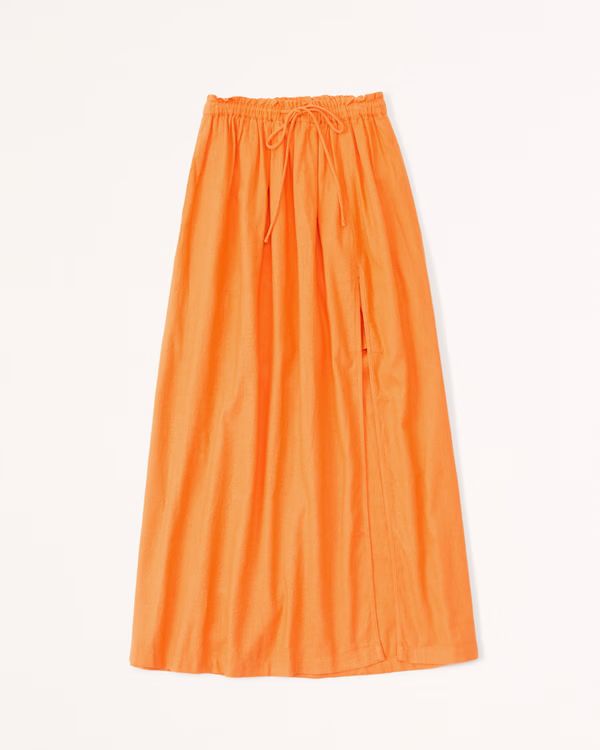 Resort Tie-Waist Maxi Skirt | Abercrombie & Fitch (US)