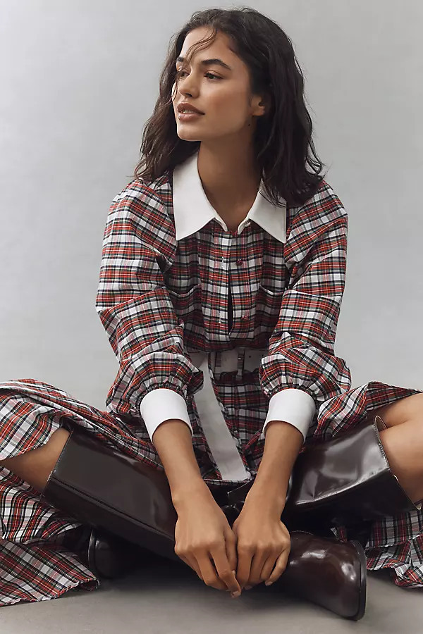 Randolph Belted Midi Dress | Anthropologie (US)