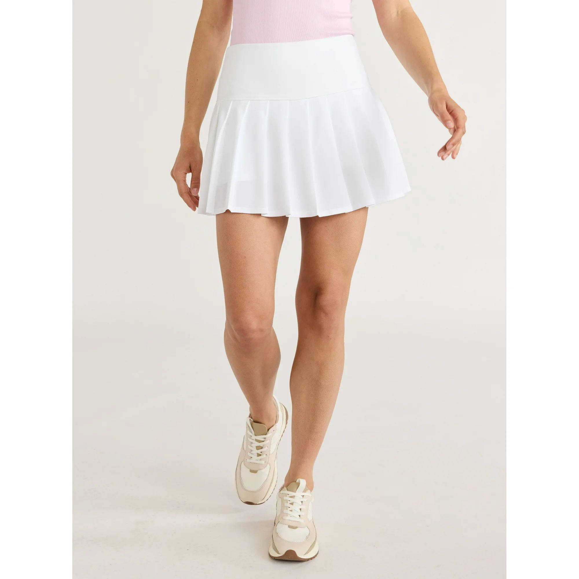 Love & Sports Women's Pleated Tennis Skort, with Built-In Shorts, Sizes XS-XXXL | Walmart (US)