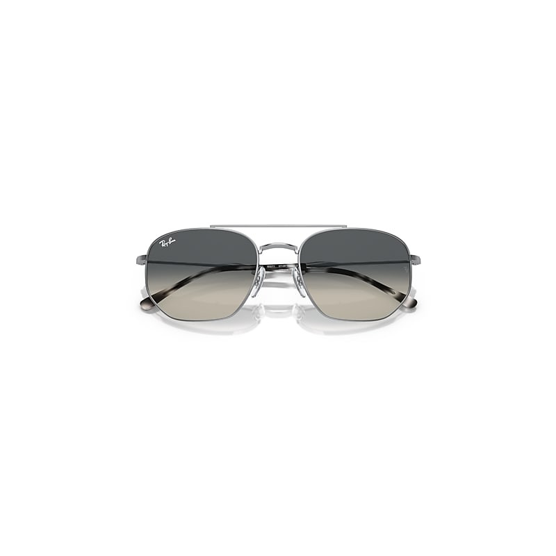 Ray-Ban Rb3707 Sunglasses Silver Frame Grey Lenses 57-20 | Ray-Ban (US)