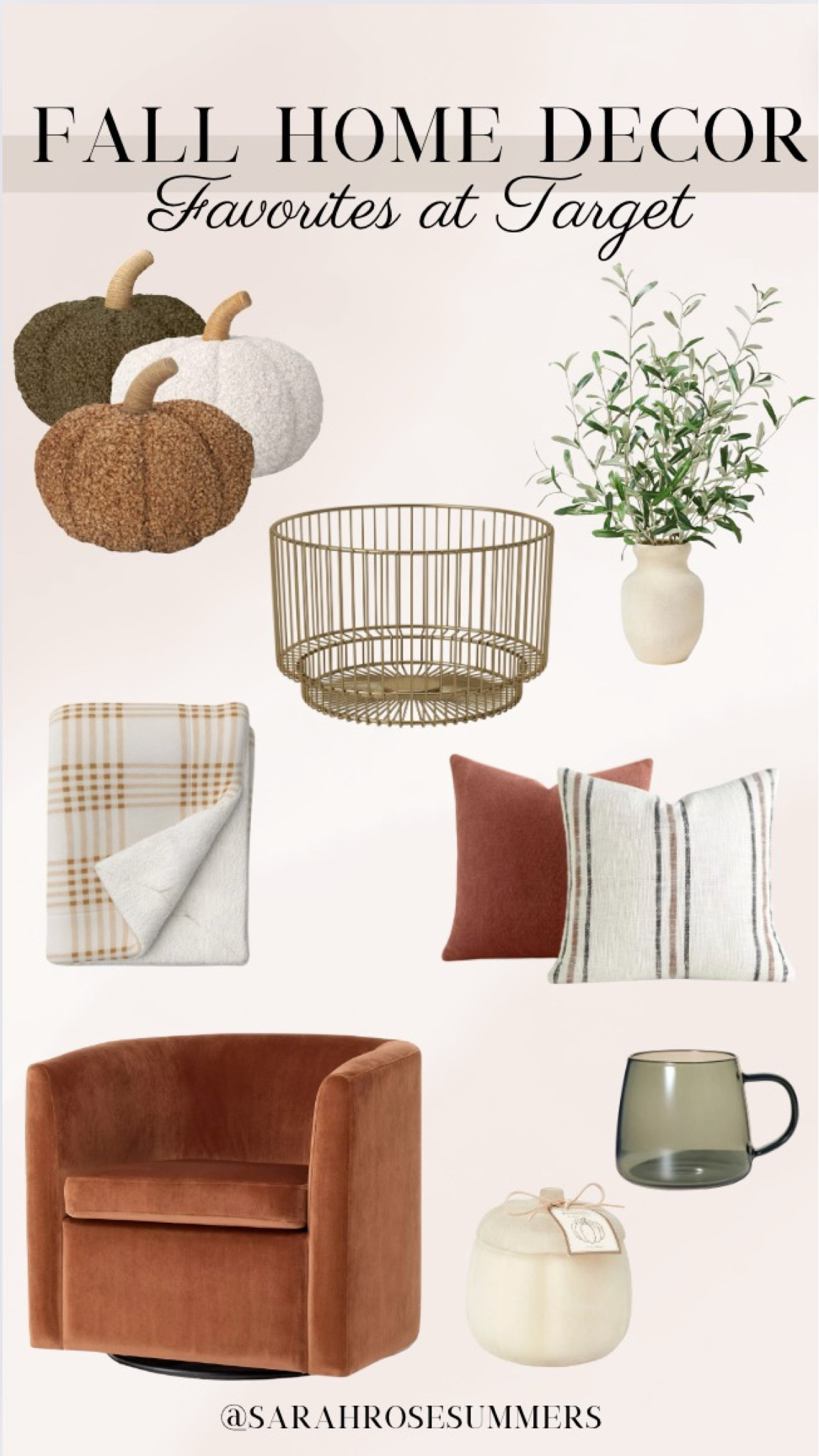 Fall Home Decor favorites at Target. Shop pumpkins, fall throw blankets, fall throw pillows and other accessories to make your home ready for fall. 

#LTKHome #LTKSeasonal