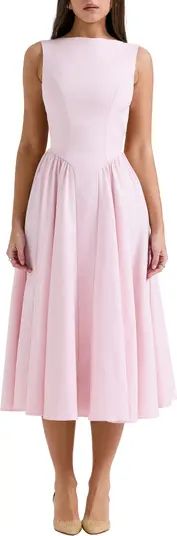 Florentina Open Back Cocktail Midi Dress | Nordstrom