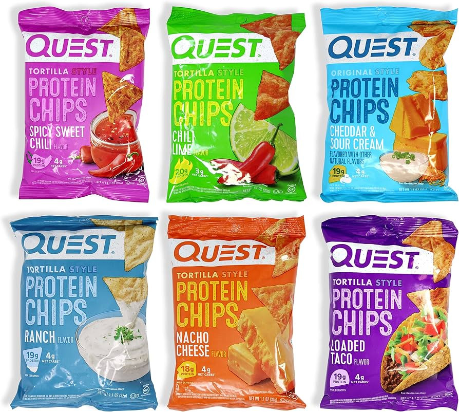 Niro Assortment | Quest Tortilla Style Protein Chips - 6 Flavors of Chedda & Sour Cream, Spicy Sw... | Amazon (US)