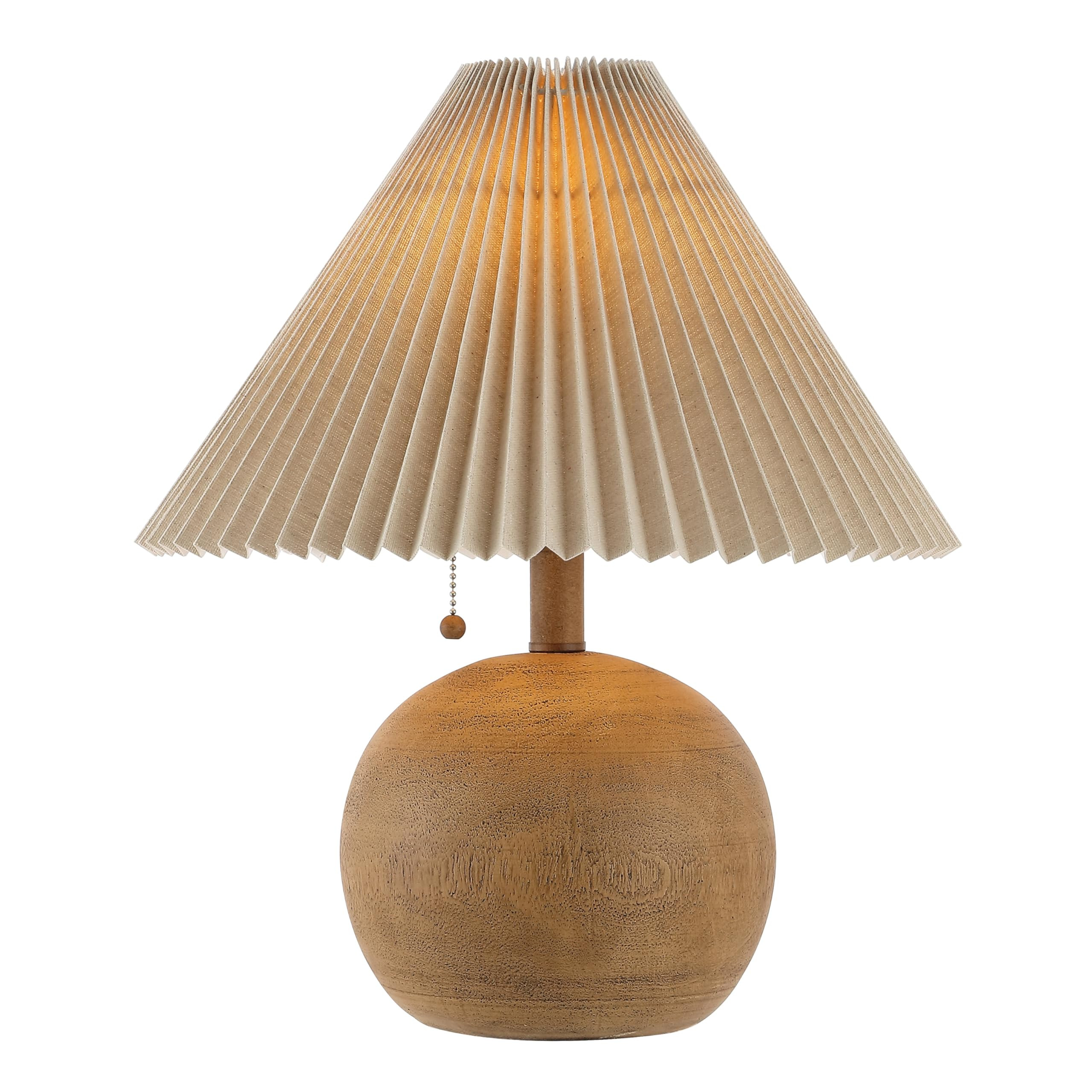 JONATHAN Y JYL1145A Aksel 17.25" Coastal Scandinavian Resin/Iron Sphere LED Table Lamp with Pleat... | Amazon (US)