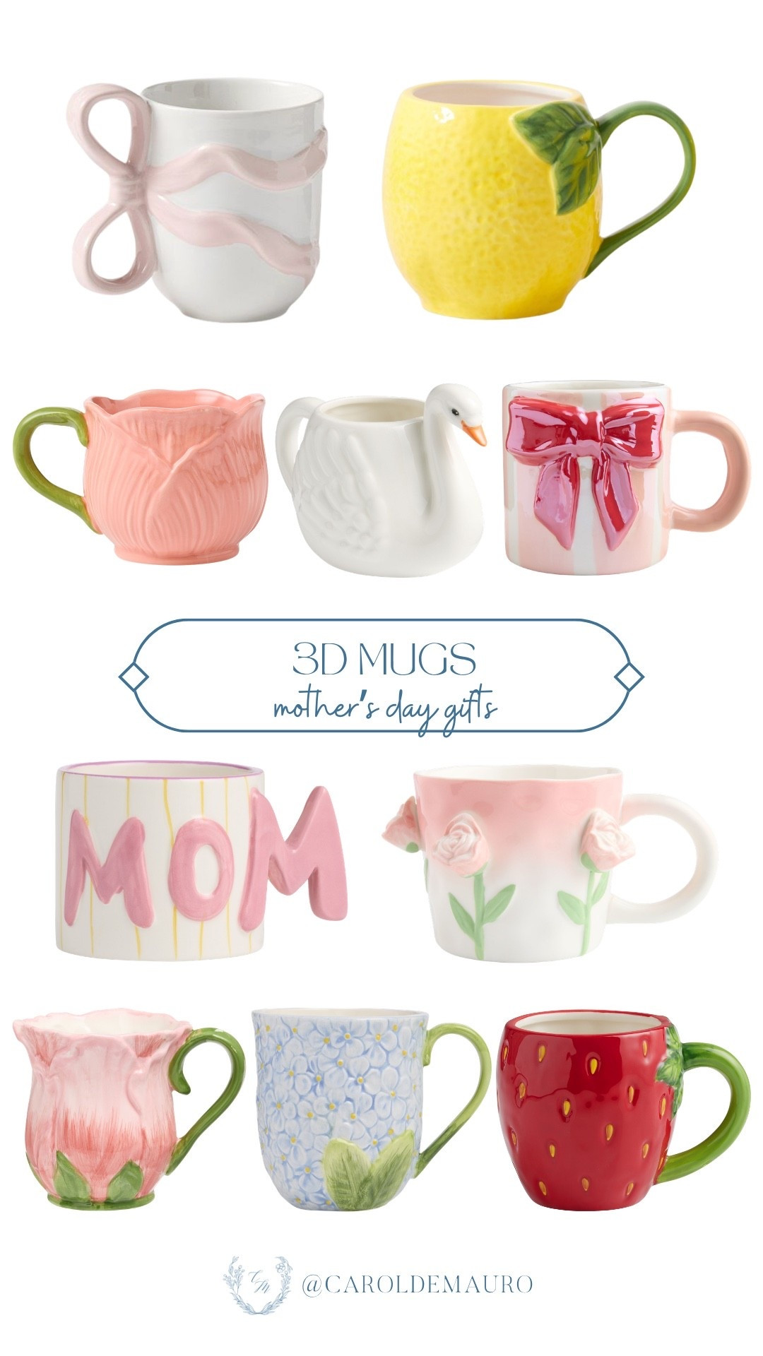 Upgrade Mom's morning coffee routine with these incredibly cute 3D mugs! They are such a fun, unique gift idea for Mother's Day that she'll actually want to reach for every single day. Treat your coffee-loving mom with something thoughtful and adorable!

mothers day gift, coffee mug, gift ideas for mom, coffee lover, kitchen finds, mom gifts

#LTKHome #LTKSeasonal #LTKMothersDay