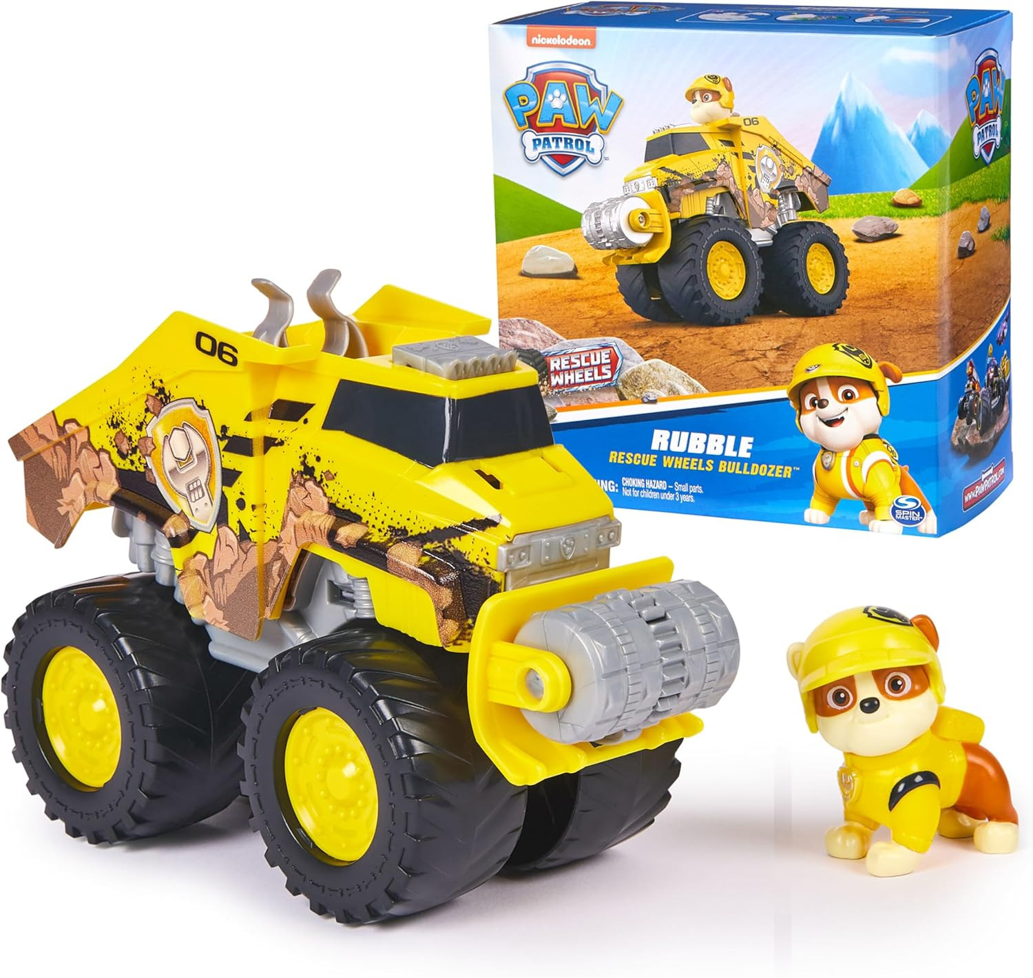Paw Patrol: Rescue Wheels Rubble’s Bulldozer, Toy Truck with Vehicle Transformation and Collect... | Amazon (US)