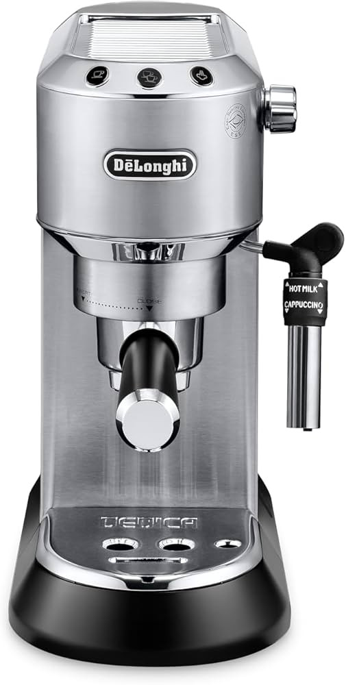 De'Longhi EC685M Dedica Deluxe Automatic Espresso Machine,35 oz, 1, Metallic | Amazon (US)