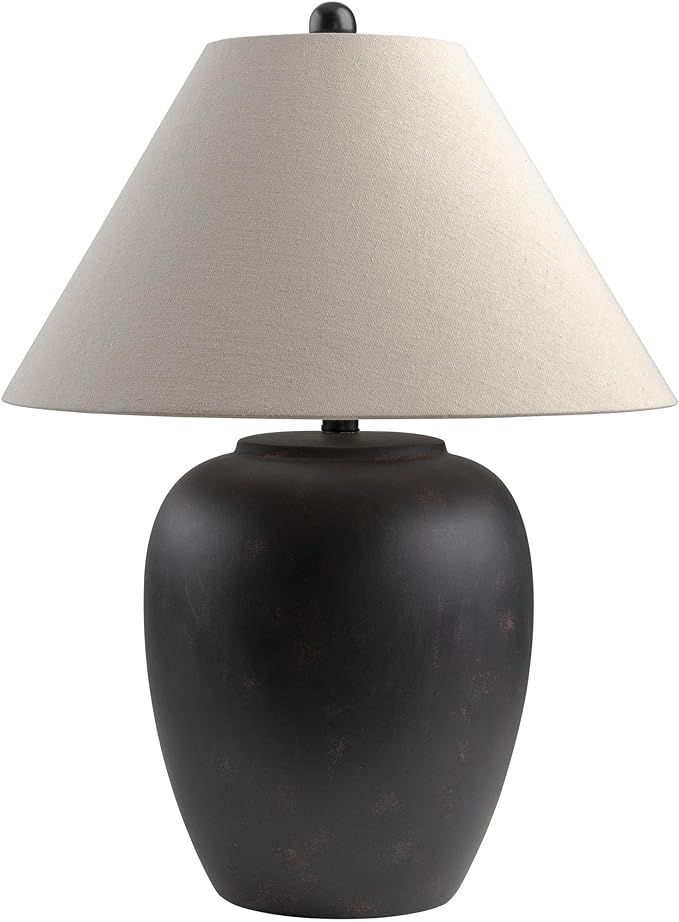 Farmhouse Table Lamp Beige Black Modern Contemporary | Amazon (US)