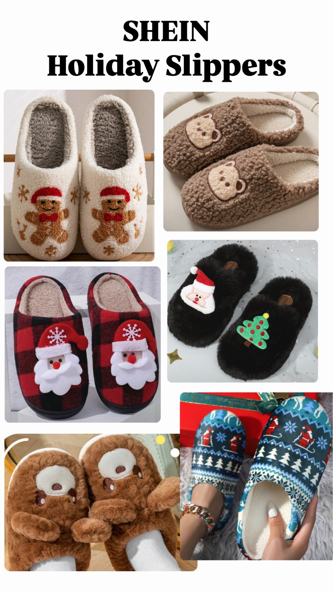 Holiday cute slippers from shein 

Affordable, comfy and cute for the holidays 

#LTKSeasonal #LTKGiftGuide #LTKHoliday