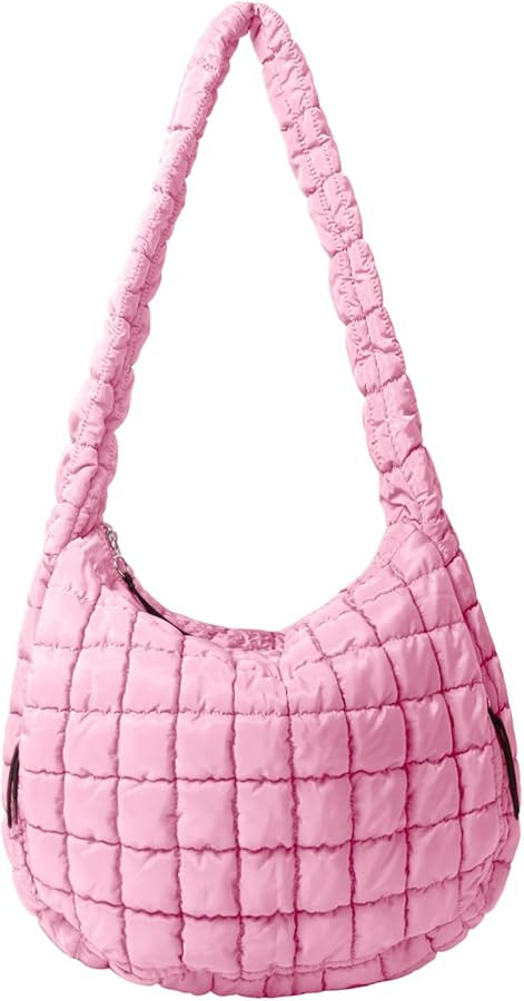 Puffer Tote Bag Large Puffy Tote Bag Quilted Tote Bag Soft Quilted Crossbody Bag Carryall Hobo Ha... | Amazon (US)