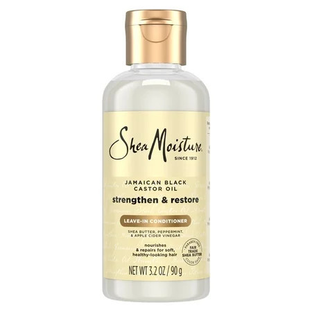 SheaMoisture Leave In Conditioner 100% Pure Jamaican Black Castor Oil, 3.2 oz | Walmart (US)