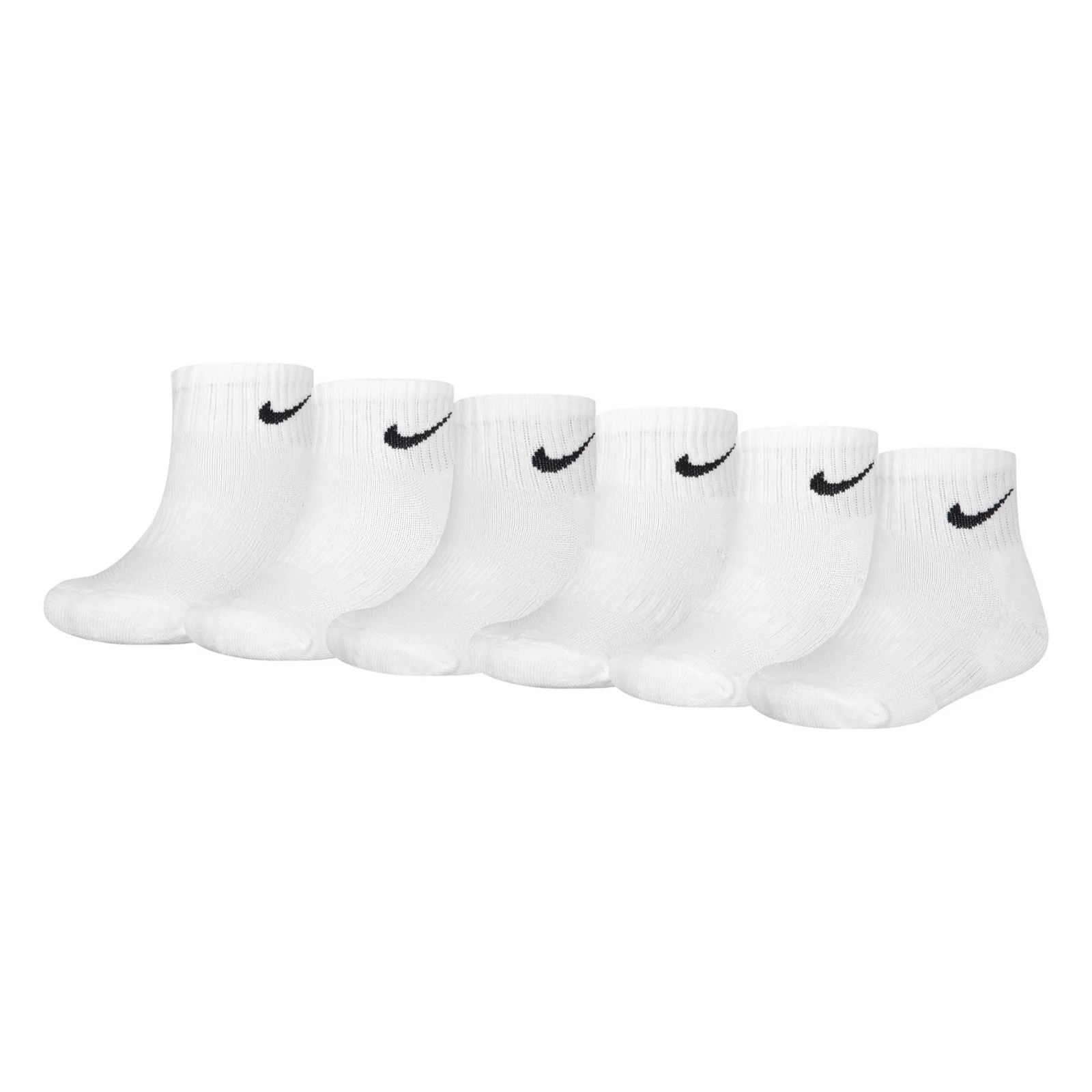 Kids Nike 6-pk. Dri-FIT Performance Quarter Socks | Kohl's